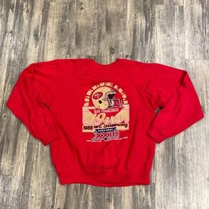 San Francisco 49ers 1988 NFC Championship Super Bowl XXIII Vintage Crewneck